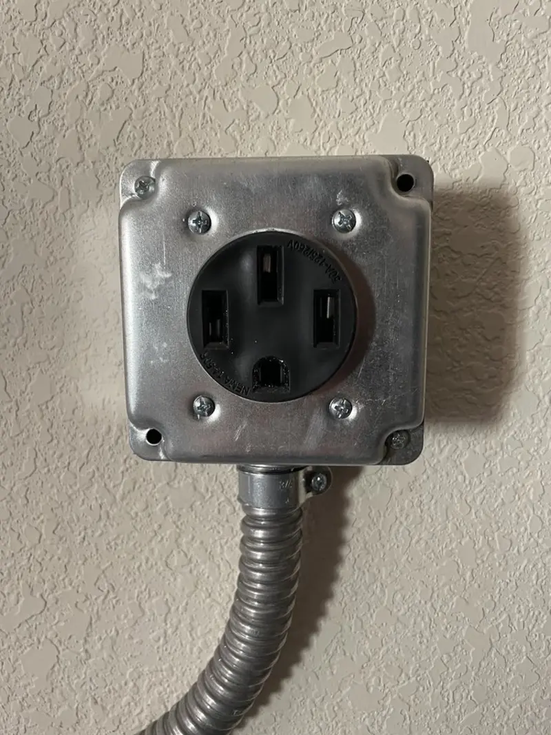 NEMA 14-50 outlet installed for Electrical Panel Upgrade in DeSoto